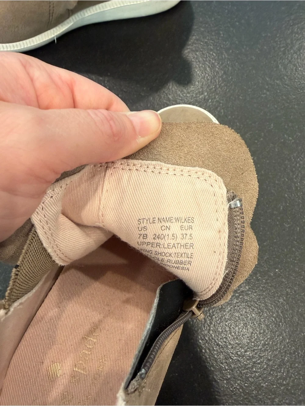 Kate Spade Wilkes Taupe Suede Wedge Sneaker Ankle Booties Size 7